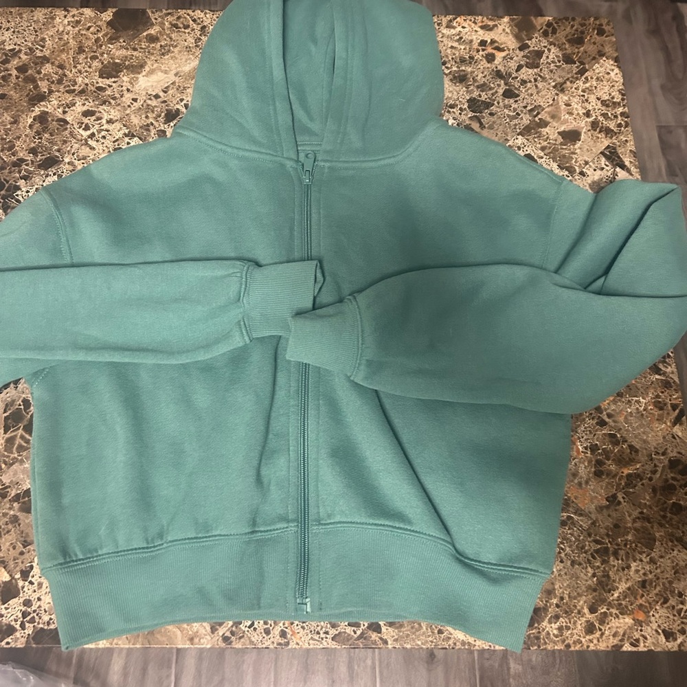 Ardene Teal Zip-Up Hoodie